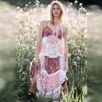 Women's Sleeveless Strap Digital Printed Dress