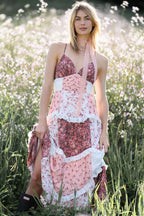 Women's Sleeveless Strap Digital Printed Dress