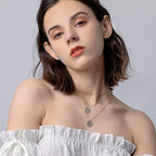 Fashion Layered Moon Pendant Necklace