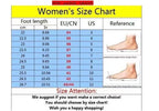 Women’s size chart with foot length, EU/CN, and US sizing table