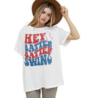 Baseball Mom Shirt Womens Baseball Shirts Oversized Hey Batter Batter Swing Graphic Ballpark Gift Short Sleeve Tops Casual Outfits Jeans Elegant White Baggy School Outfits Tees Fashion Loose