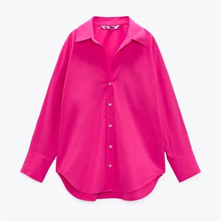 Urban Casual Multi-color Poplin Shirt