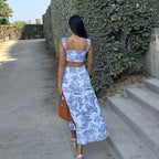 Tank Top  Hip Wrap  Half Skirt Fashionable And Stylish Two-piece Set