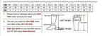 Size chart diagram for ankle boots: calf height, heel height, and leg measurements
