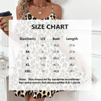Women's Sexy Leopard Print Sleeveless Dress - Flowy Spaghetti Strap Mini Dress, Round Neck Summer To Evening Party Dress