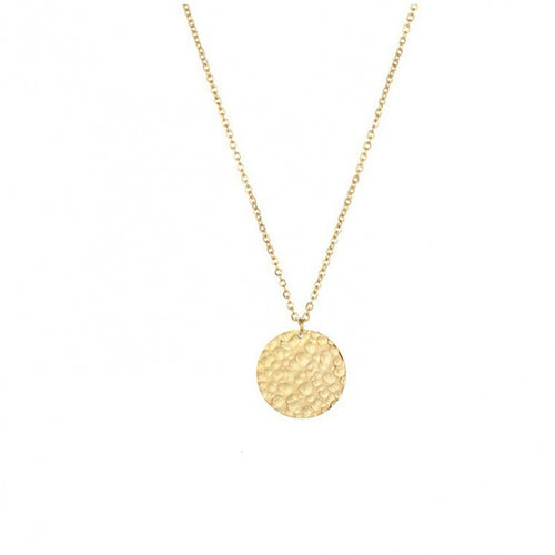 Multi Layered Metal Layered Pearl Necklace