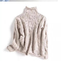 Half Turtleneck Hollow Sweater
