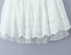 Lace Embroidery Halter Slim Fit Dress