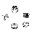 Statement Vintage Silver Spades Solitaire Knuckle Ring