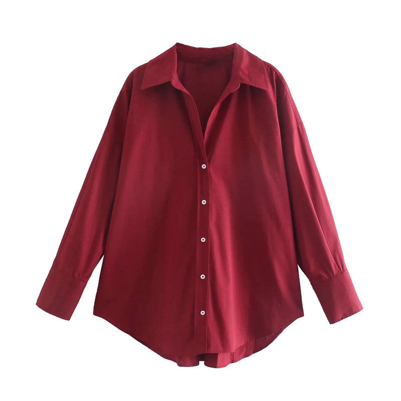 Urban Casual Multi-color Poplin Shirt