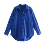 Urban Casual Multi-color Poplin Shirt