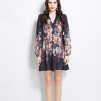 French Retro Fashion Dress Women